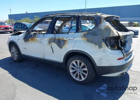 2012 BMW X3 xDrive28I z USA, uszkodzony, nr VIN 5UXWX5C59CL725401